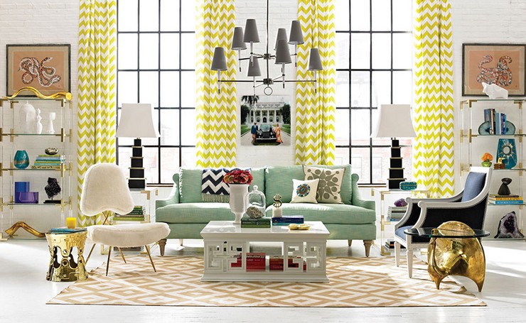 Jonathan-Adler-Living-Room-ideas-in-yellow-and-gold