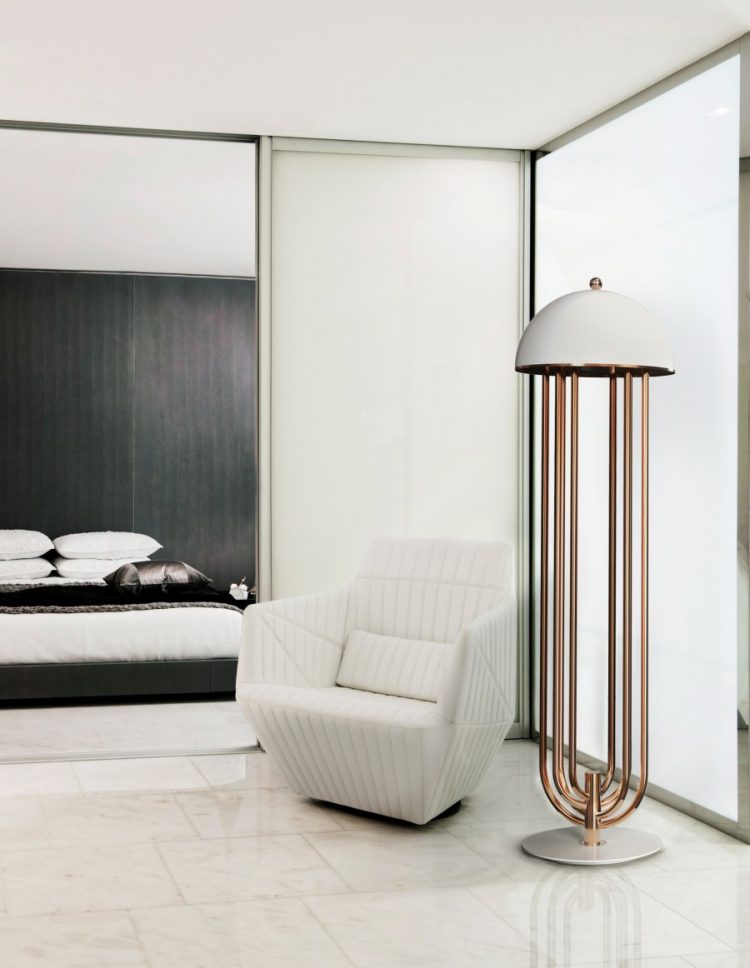 Turner Floor Lamp by Delightfull - Modern Lamps for a Colorful Master Bedroom