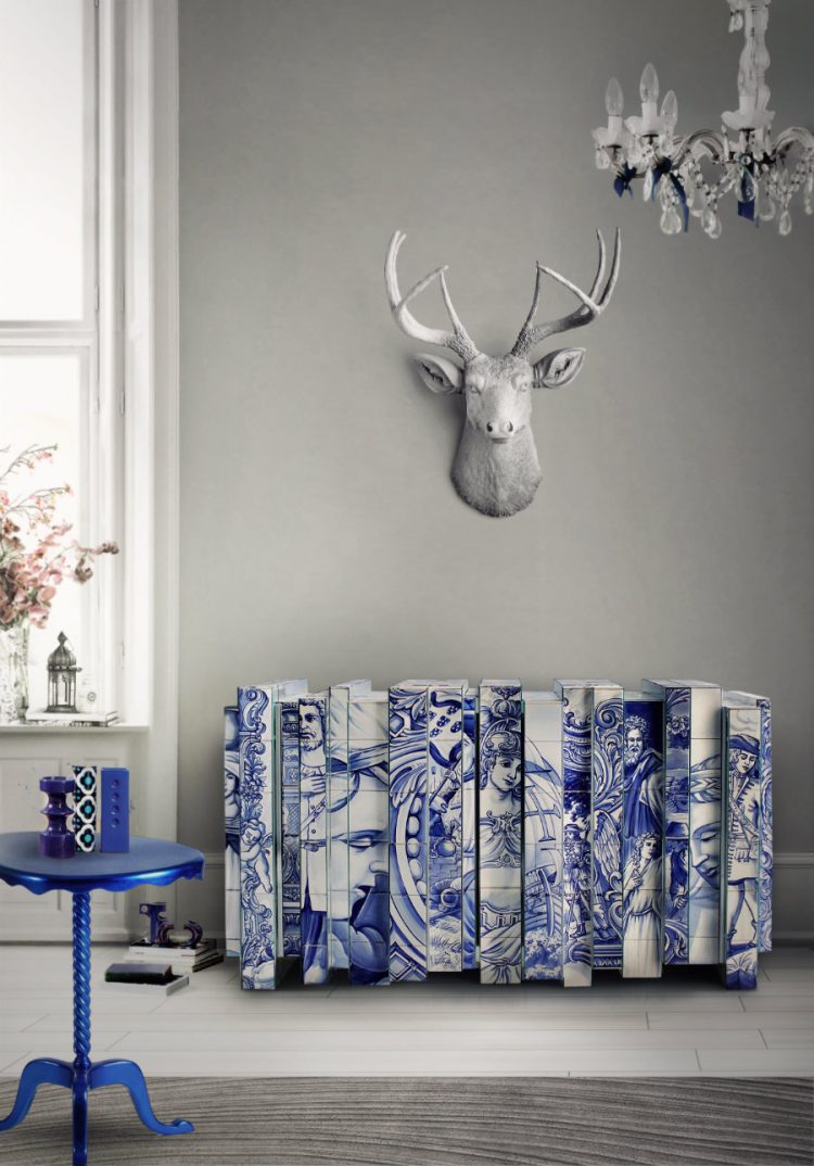 How to decorate with blue details