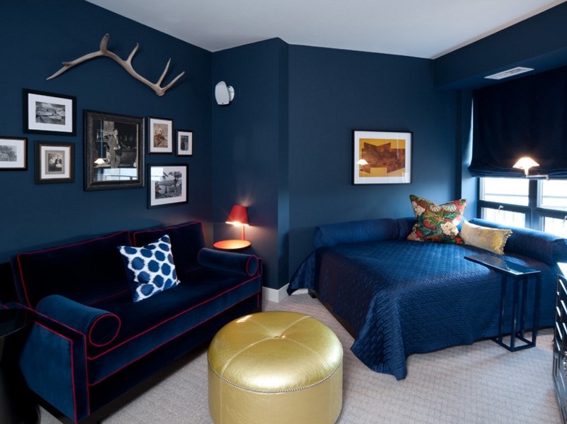 20 Bedroom Designs With Navy Blue And Gold Accents Home Decor Ideas - Royal Blue And Silver Home Decor Ideas